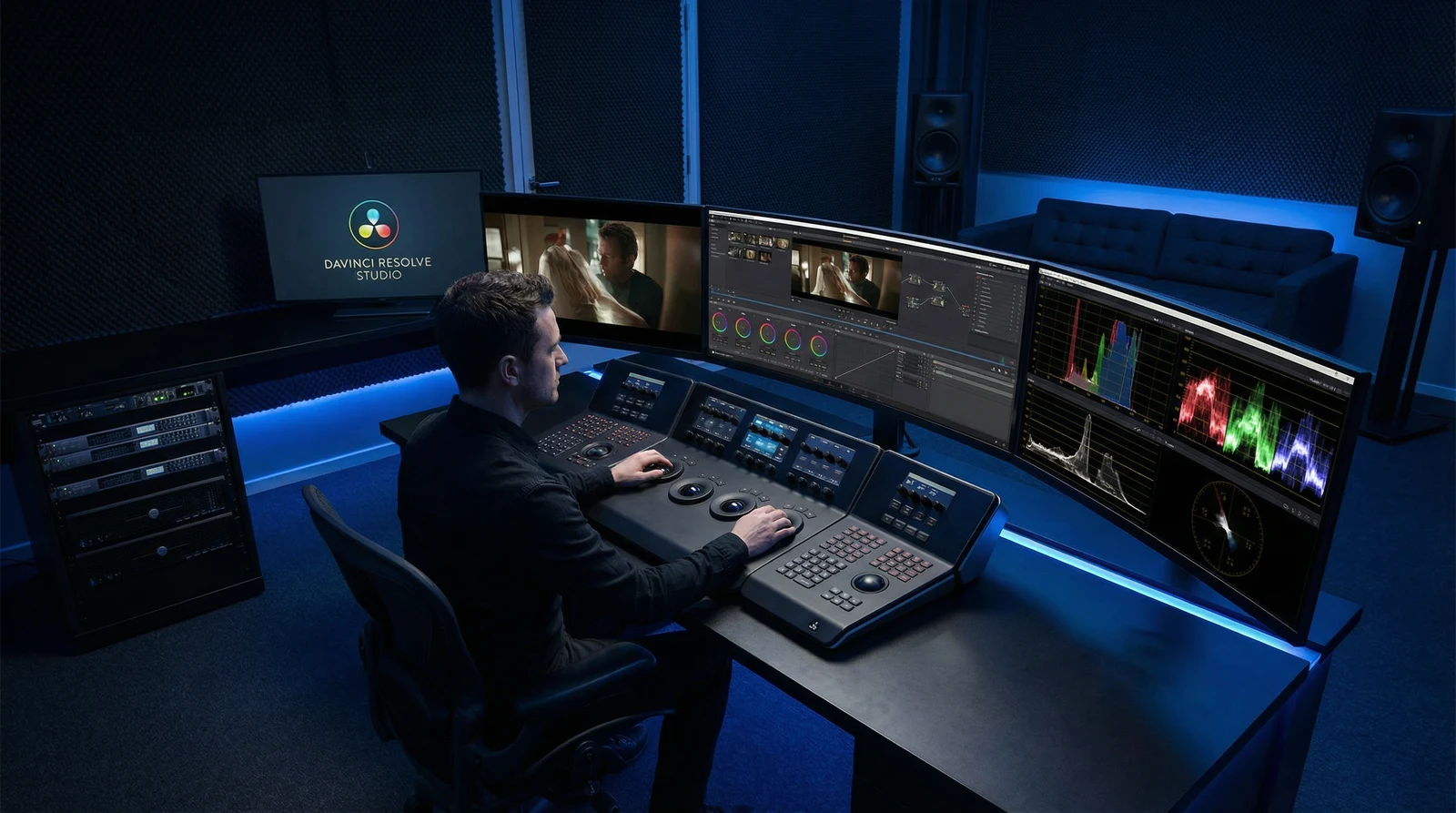 国产专业调色后期制作室