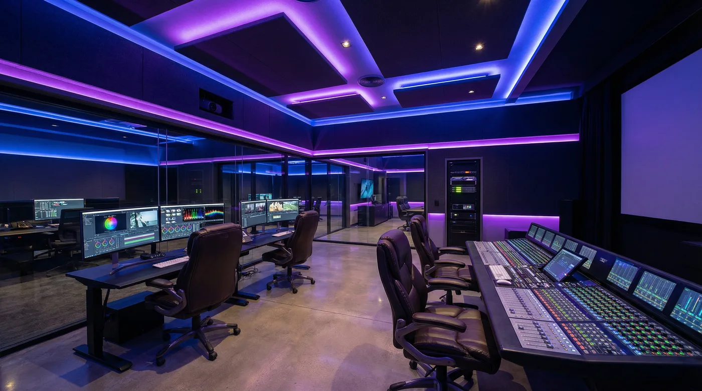 国产后期制作工作室内景